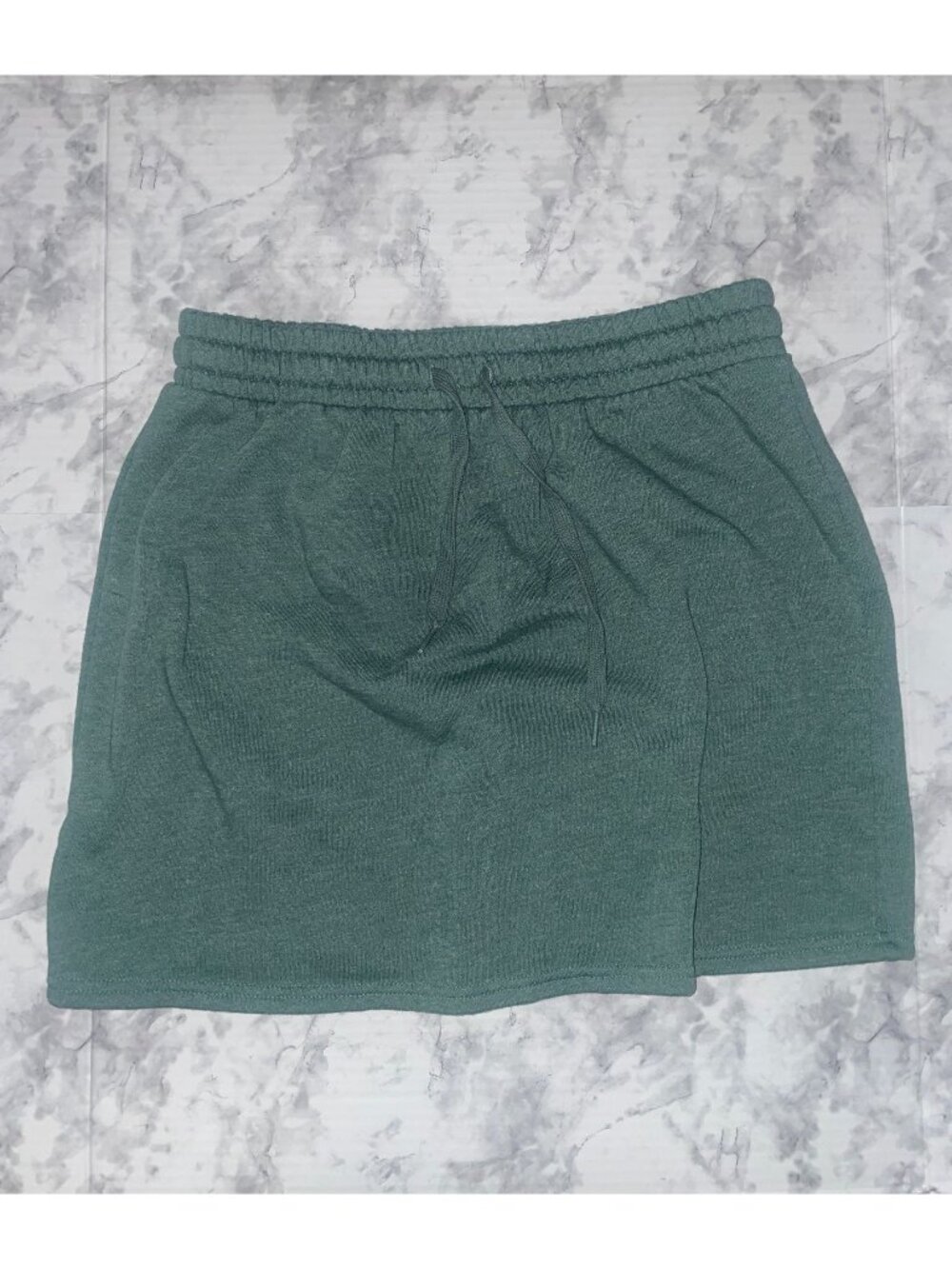 Aeropostale High-Waisted Fleece Skirt Sage Green, Womens Sz L (SKU 26-0246)